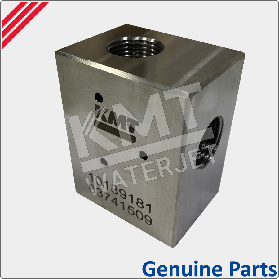 kmt waterjet genuine part 10189181 cutting head pneumatic valve body