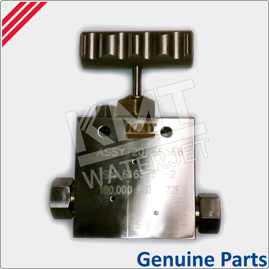 Hand Valve Assembly, UHP, Straight, 2-Way, 90K