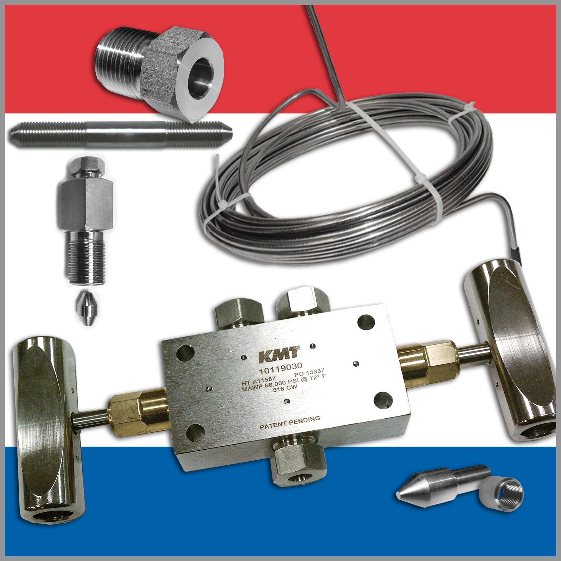 KMT Waterjet Parts Seals, Focus Tubes, Valves, Hoses, Tubing, Orifice