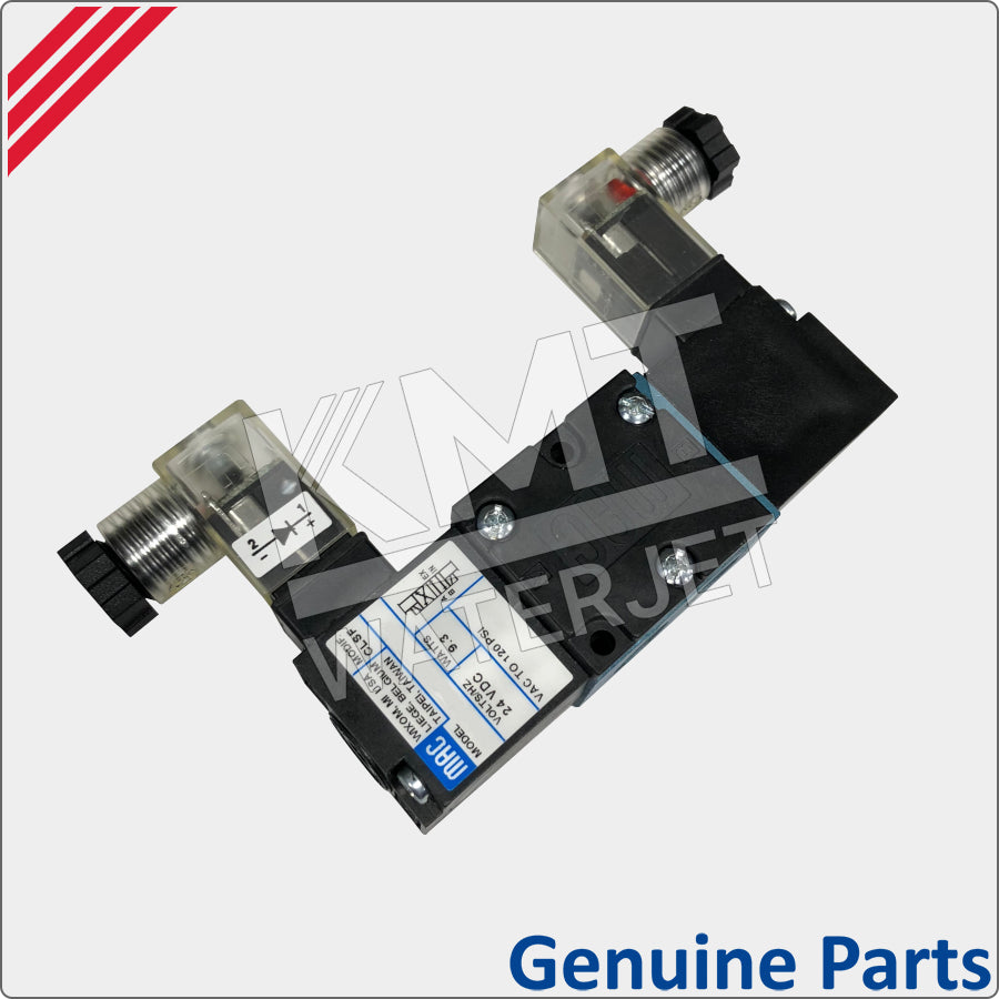 Solenoid Valve, Air, 4-Way, 2-Pos, 24 VDC