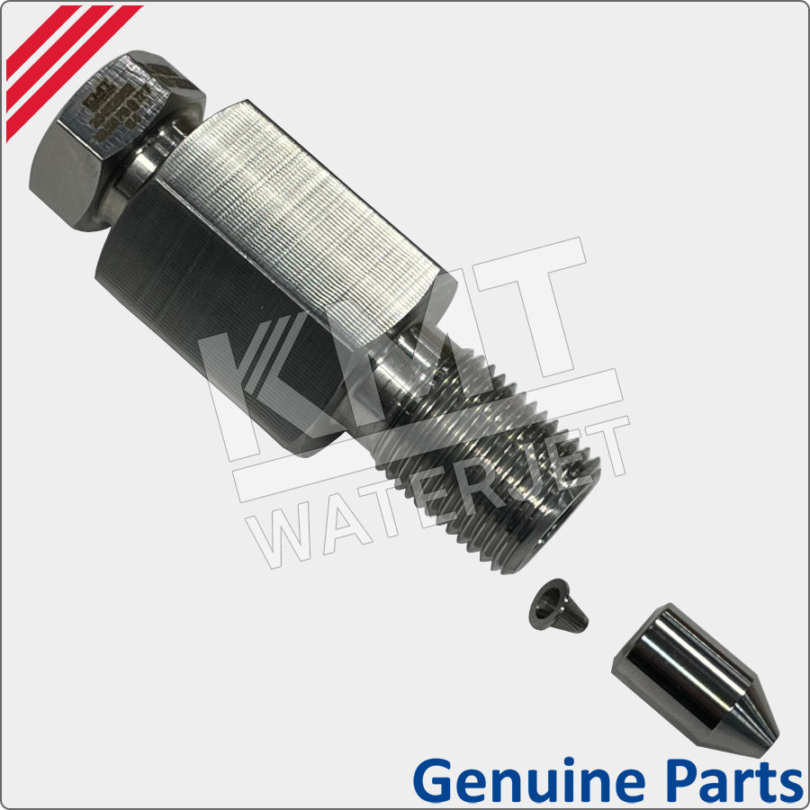 adapter assembly, short stop filter, 1/4 m x 1/4 f, hp, 90k, kmt water ...